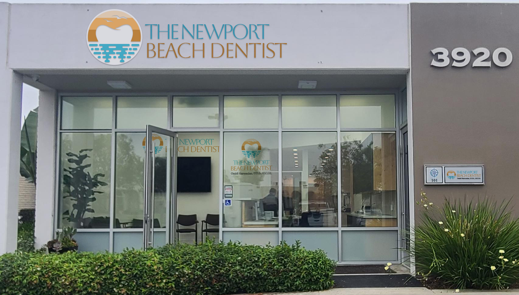 Exterior of The Newport Beach Dentist at 3920 Birch Street